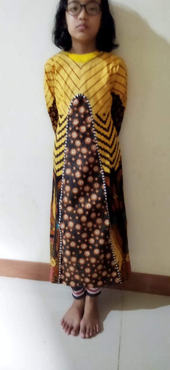 Umur 4-12 Tahun Gamis Batik Anak Wanita Syari Baju Batik Anak Motif Modis Best Seller Original