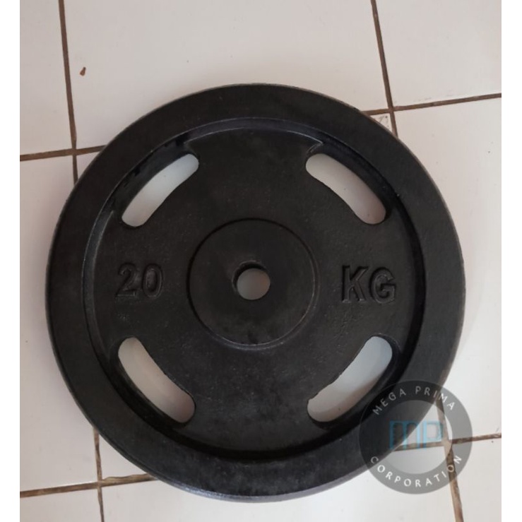 barbell 20 Kg/plate beban 20 kg/ plate barbell 20 kg/  iron plate 20 kg