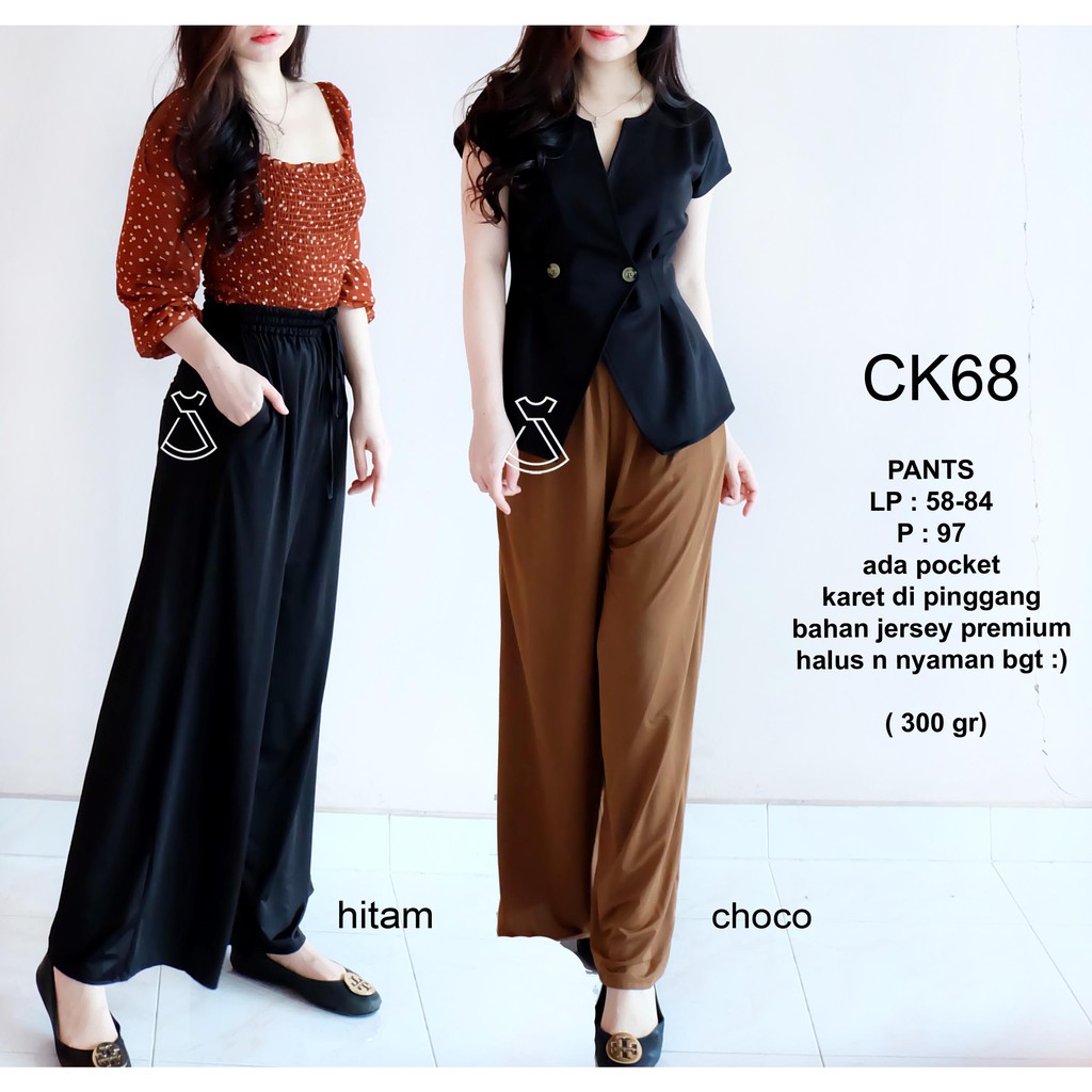 CK68 - CELANA KULOT CASUAL CELANA PANJANG KANTOR WANITA MODERN MURAH