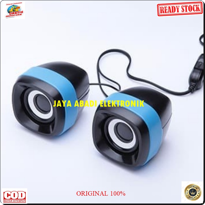 J329  3D ORIGINAL SPEAKER KOMPUTER MINI USB ADVANCE SPK PC PORTABLE SUPER POWER MUSIK MUSIK AUDIO PE