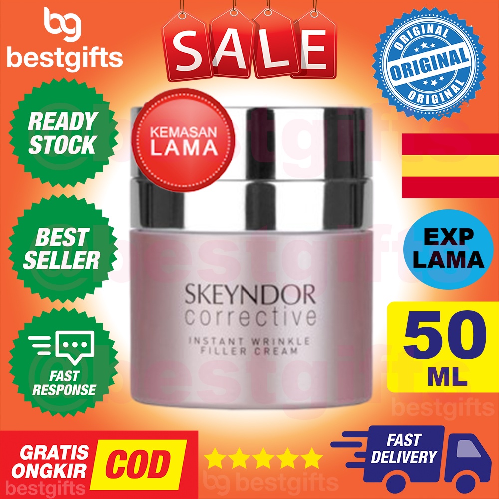 SKEYNDOR CORRECTIVE DEEP LINES FILLER CREAM INSTANT WRINKLE FILLER CREAM KRIM MENGHILANGKAN KERUTAN KERIPUT MUKA WAJAH 50 ML