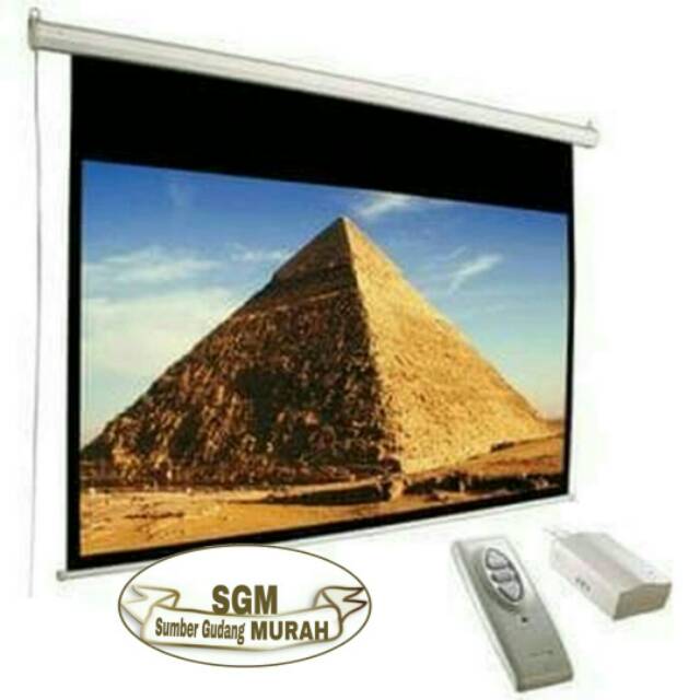 Layar proyektor screen 120 INCH MOTORIZE