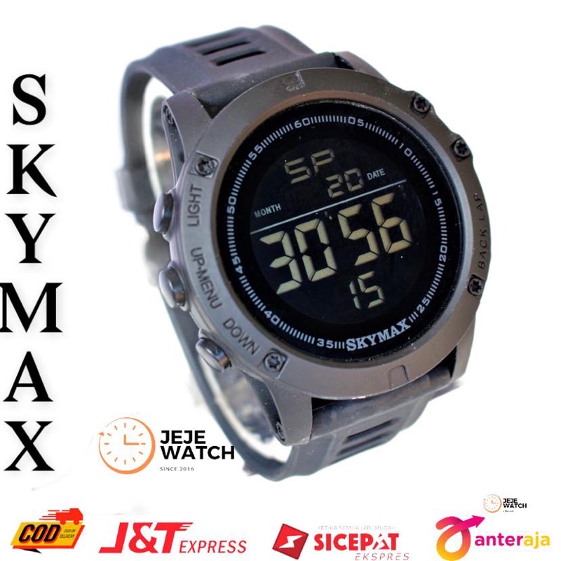 JAM TANGAN PRIA SKYMAX 1808 DIGITAL 100%ORIGINAL FREE BOX