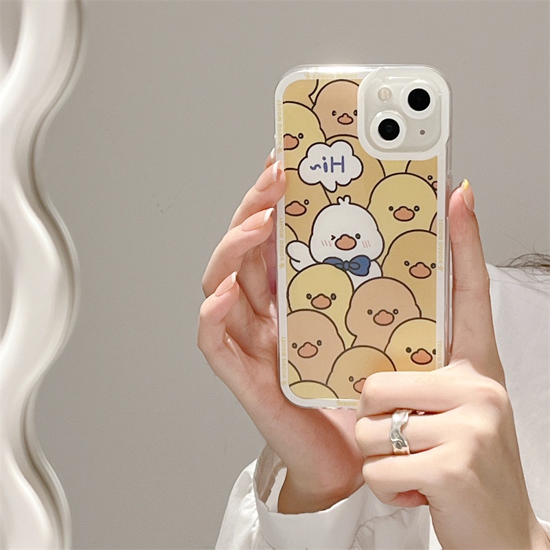 Soft Case TPU Motif Bebek Kuning Untuk Xiaomi Redmi Note 11 11s 10s 9 8 Pro 10A 10C 10 9A 9C 9T Mi 11 Lite 11T Pro Poco F3 X3 NFC Pro
