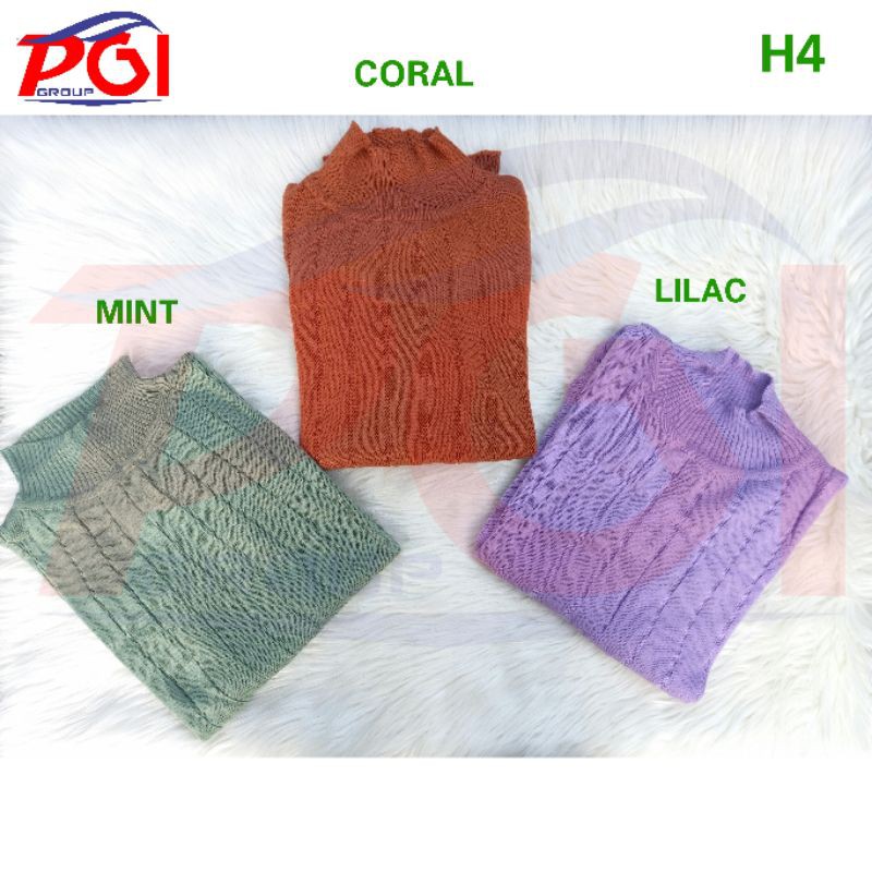 H ( H0004 ) ATASAN SESIL TURTLENECK / RAJUT PREMIUM / KWALITAS TERBAIK / HARGA GROSIR