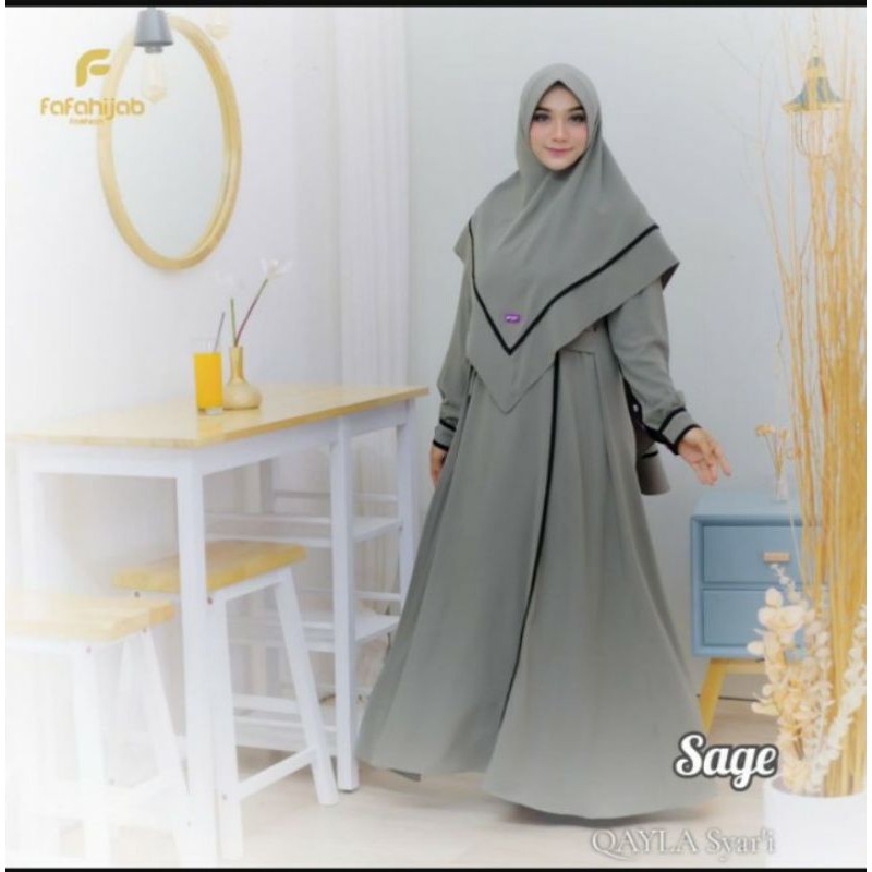 Qayla Syari by Fafa Hijab | Dress Exclusive | Dress Murah | Dress Kekinian | Dres lebaran