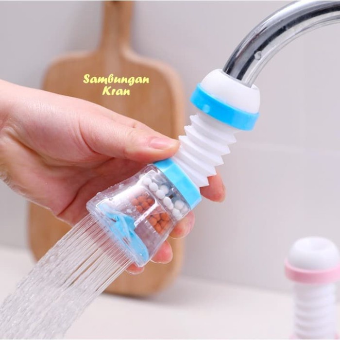 BAROKAH GAMIS Spiralz keran filter washtafel pembersih air water filter wastafel