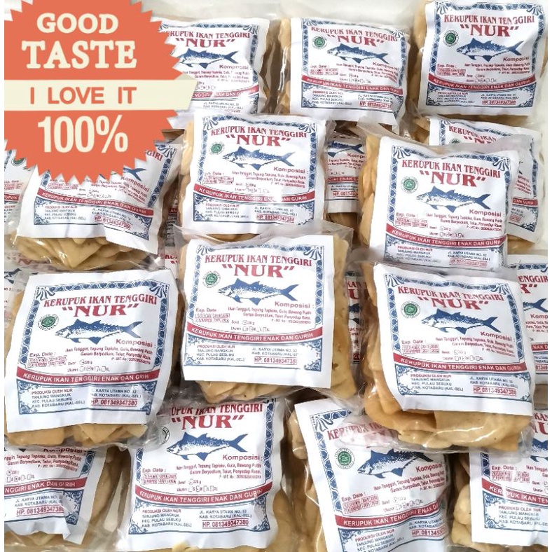 

NUR Kerupuk Ikan Tenggiri Siap Goreng Khas Kotabaru
