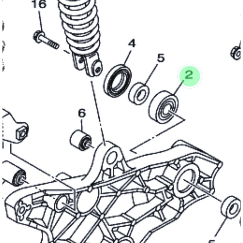 LAHER BEARING 6302 SWING AREM BELAKANG NOUVO Z LELE ORIGINAL YAMAHA