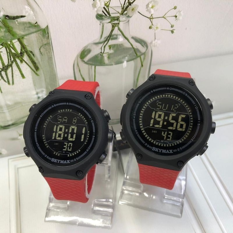 SKYMAX ORIGINAL JAM TANGAN SPORT DIGITAL COUPLE