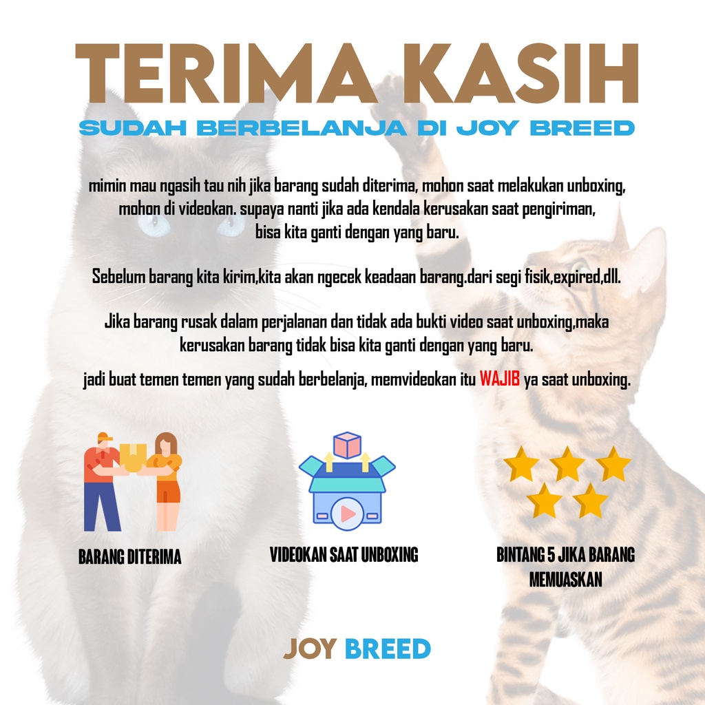 MAINAN KUCING TIANG PER GOYANG DENGAN BULU DAN LONCENG MURAH | JOY BREED OFFICIAL