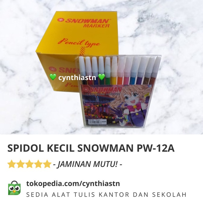 

Diskon Spidol Kecil Snowman Pw-12A 12 Warna Warni Original Hot Sale