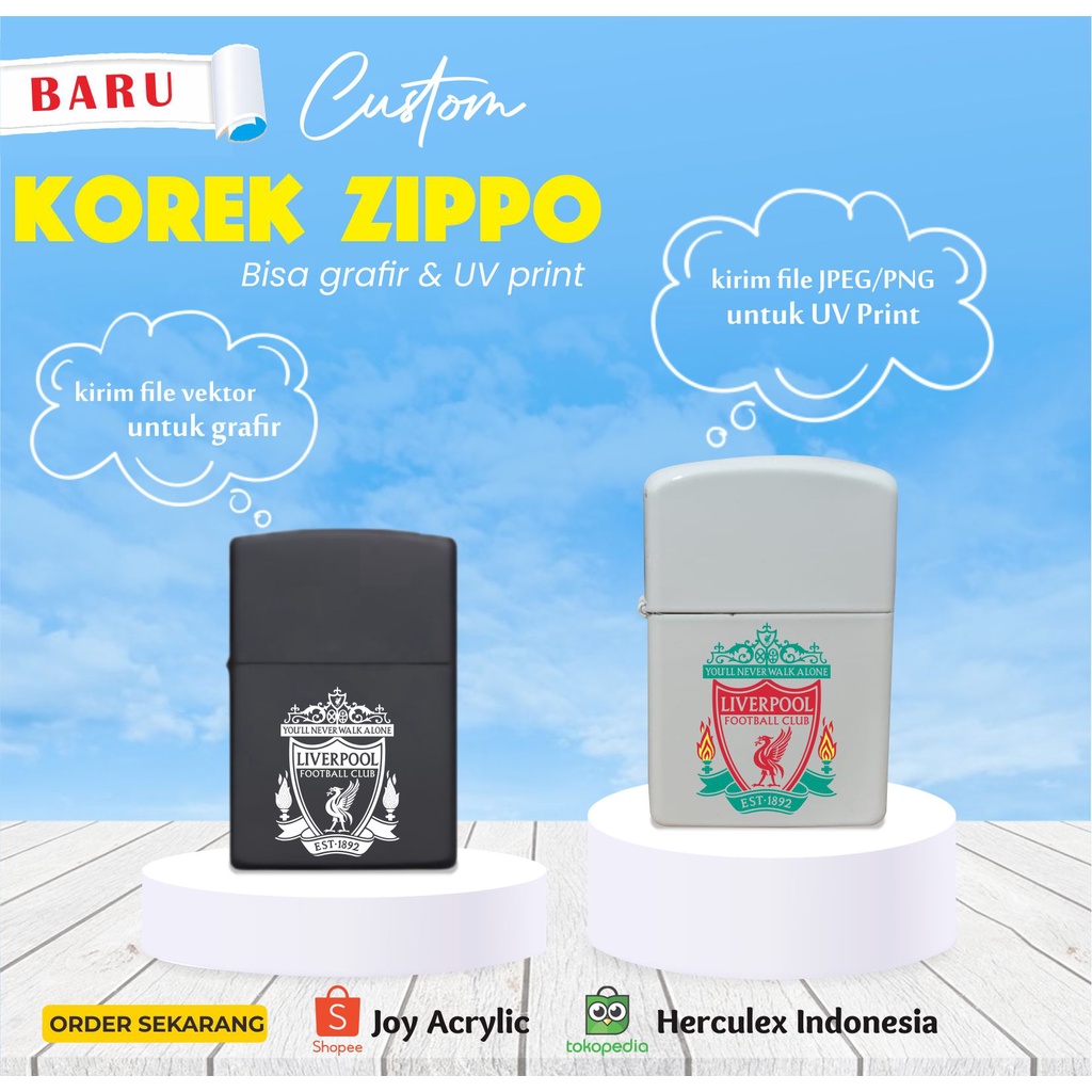 Custom Korek Api / Lighter Zippo/ Zippo Custom - Uv Print