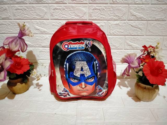 Tas ransel anak lampu led/ sd tk/seri 02