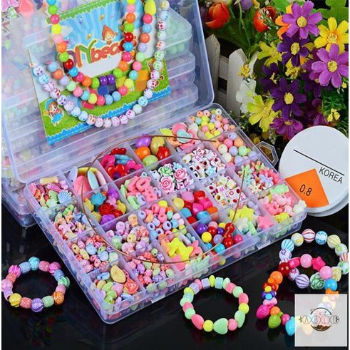 KIDS DIY - 24 Children's Beaded Toys - 24 Manik-Manik Perhiasan Anak