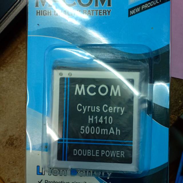 BATRE BATTERY BATERAI CYRUS TV PAD LILY H1400 CERRY H1401 DOUBLE POWER MCOM
