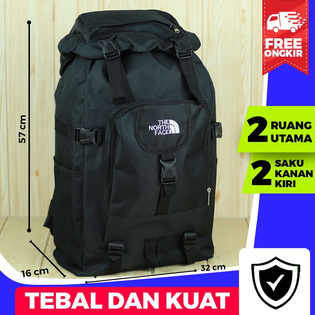 Tas Pria Gunung Besar Backpack Punggung Jumbo Cowok Ransel Hiking Muncak Travelling Mudik Keren Kuat