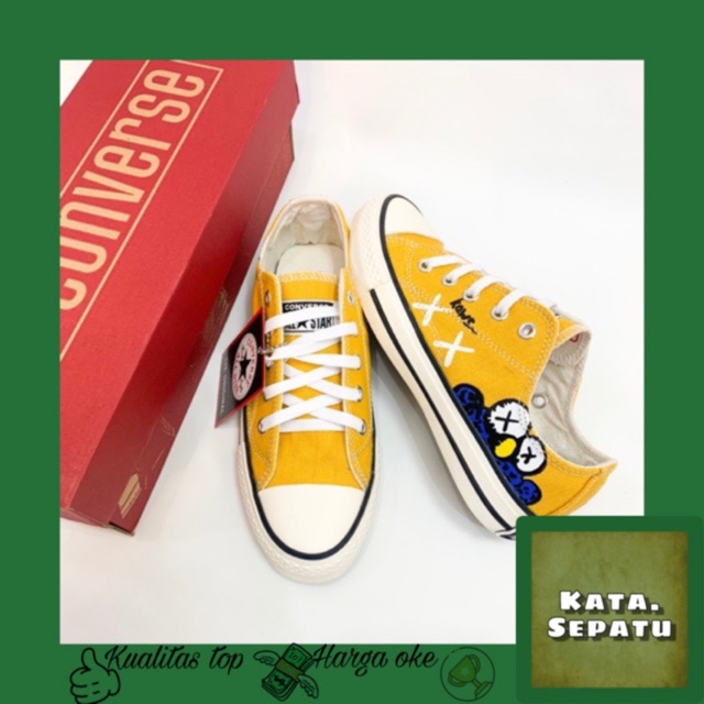SEPATU CONVERSE CLASSIC KUNING x KAWS | MADE IN VIETNAM
