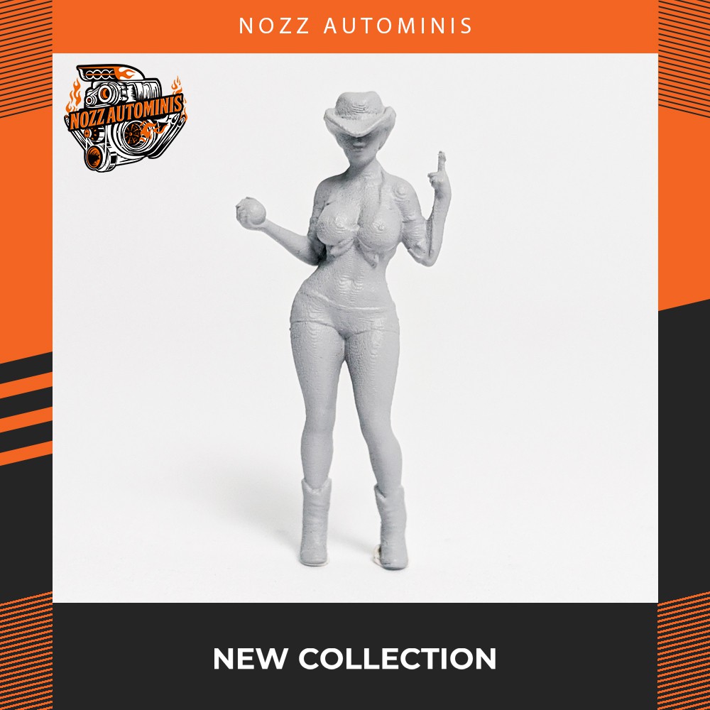 Figure Diorama 1:64 BW1 - Primed - Hotwheel Tomica Majorette