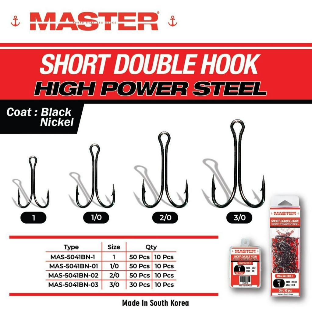 DOUBLE HOOK MASTER (Color BLACK CHROME)