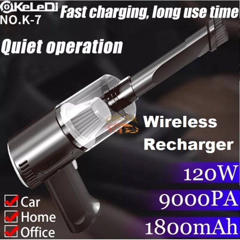 Wireless Vacuum Recharger TANPA KABEL Recharger VACUUM mobil PORTABLE