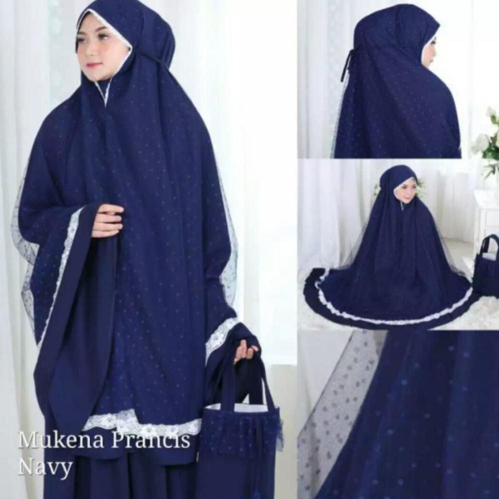 [KODE BKIJP] Flam mukena dewasa mukena mukena prancis model mukena trend 2020