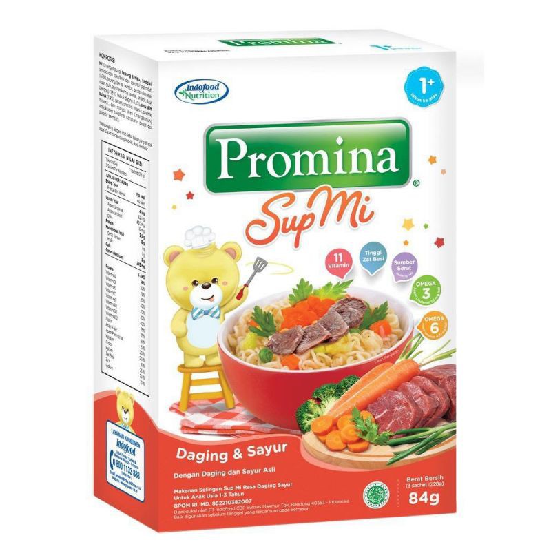 Promina Sup Mi Ayam dan Sayur / Daging dan Sayur / Batita Ayam Kampung