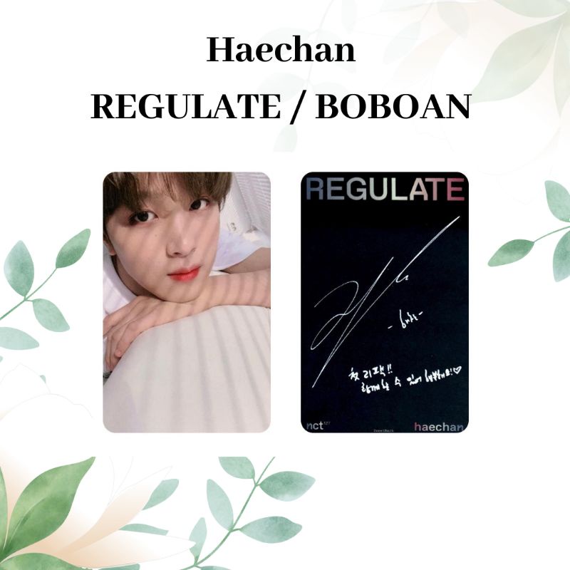 Photocard Haechan REGULATE ( HAECHAN BOBOAN ) Unofficial