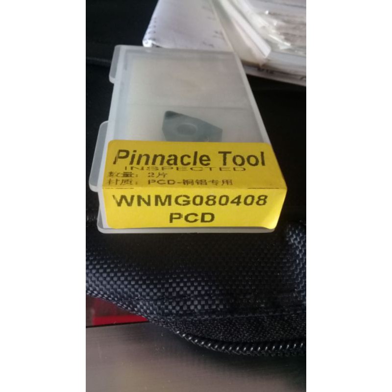 Insert Bubut Pcd Diamond WNMG08 Alumunium Kinclong Mata Pisau Bubut Almu Kilap Mengkilap