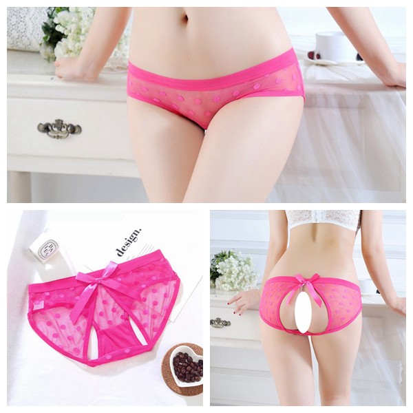 Celana Dalam Wanita Low Waist Sexy Open G String (Waran campur) C222