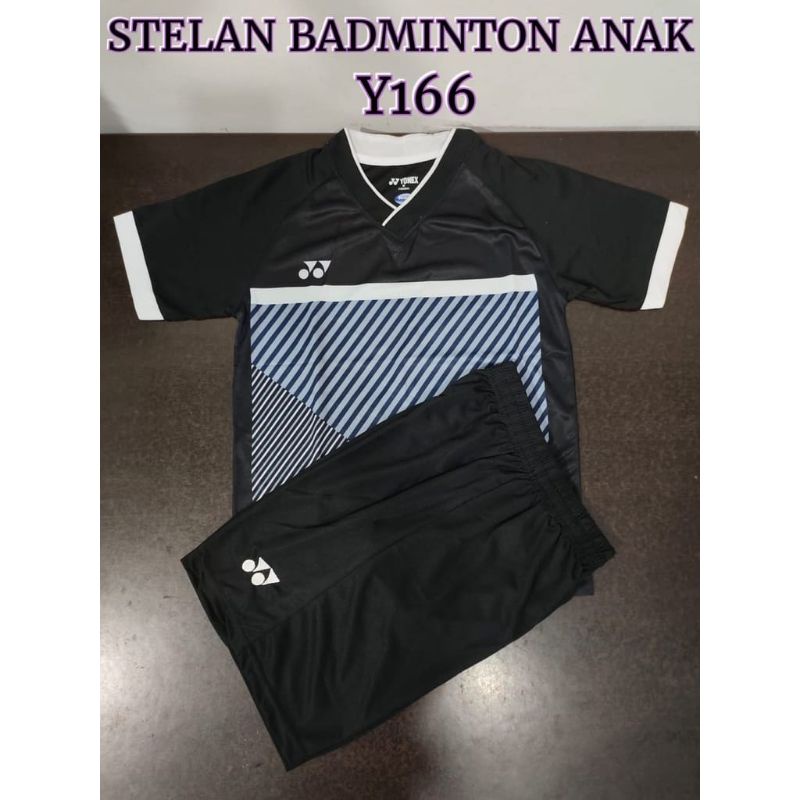 BAJU BADMINTON SETELAN ANAK/BADMINTON Y166 JERSEY BULUTANGKIS