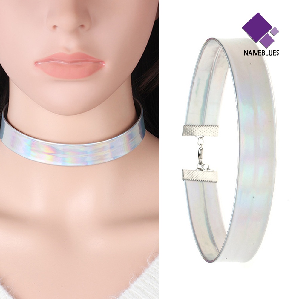 Kalung Choker Gaya Punk Warna-Warni Untuk Wanita