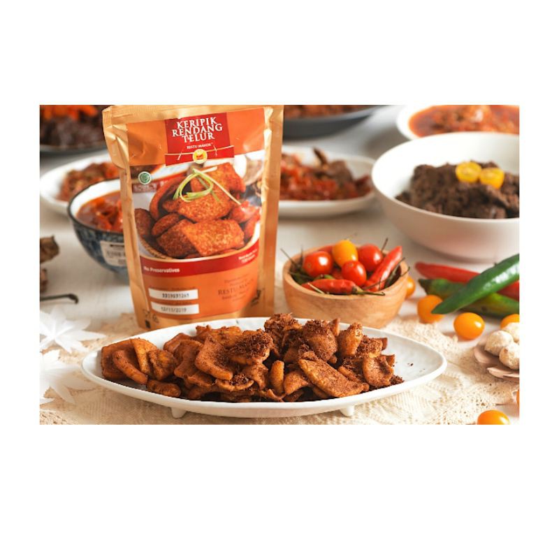

Restu Mande Keripik Rendang Telur Restu Mande.5 x 100gr