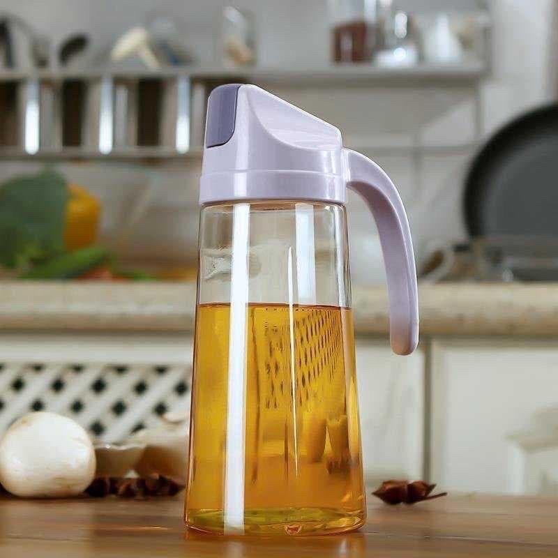 (SUN) BOTOL MINYAK GORENG 630ML / BOTOL KACA KECAP SAUS CUKA / BOTTLE OIL OTOMATIS SERBAGUNA ANTI TUMPAH