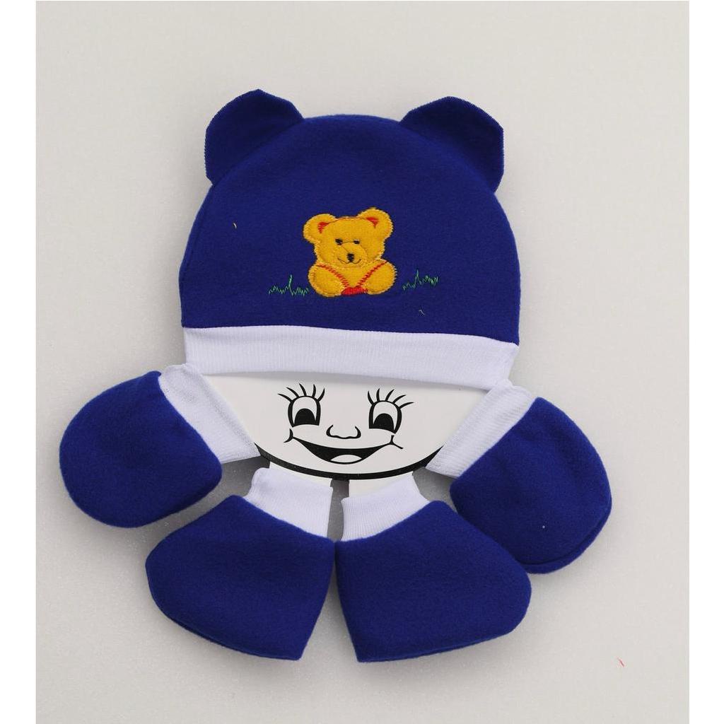 set topi sartaki bayi fleece tebal lembut murah