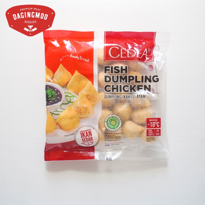 

Cedea Fish Dumpling 500gr / Dumpling Steamboat Ikan Isi Ayam 500gr Isi 25pcs