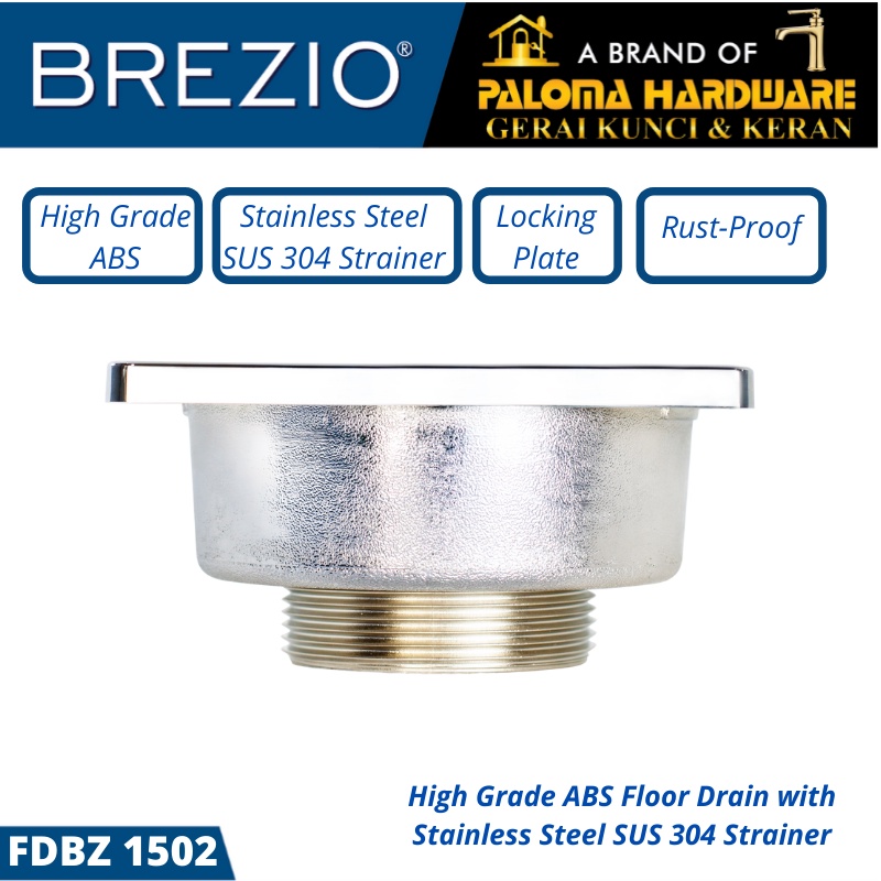 Floor Drain Brezio FDBZ 1502 Lubang Saringan Air Lantai Mandi