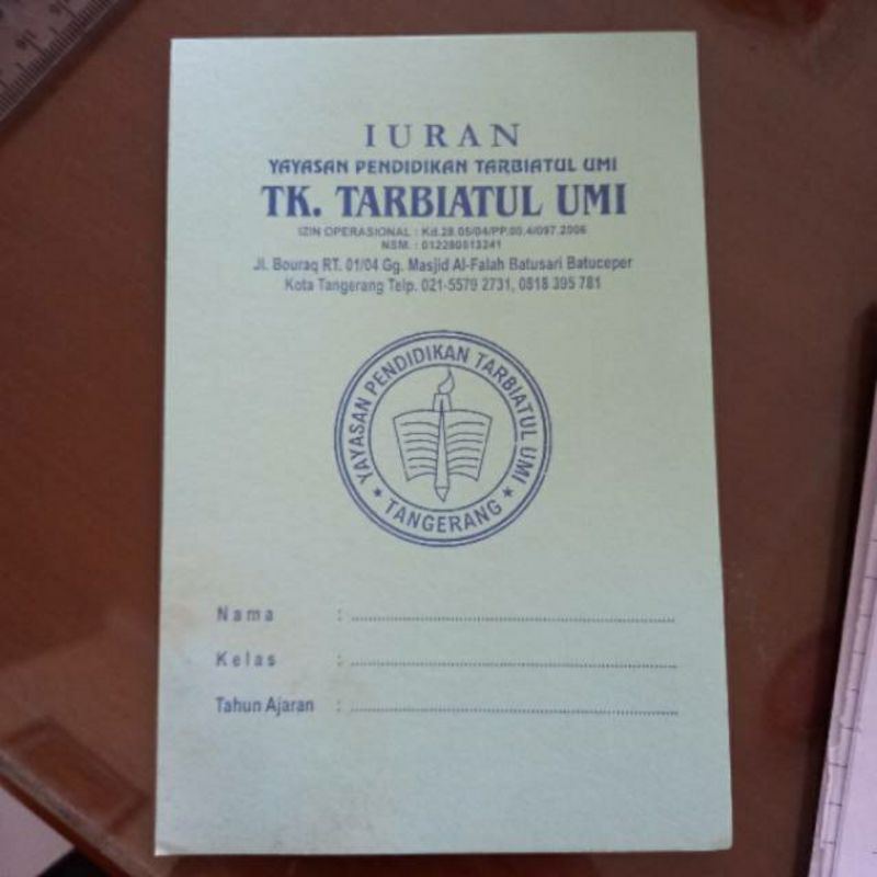 

kartu Iuran kartu SPP