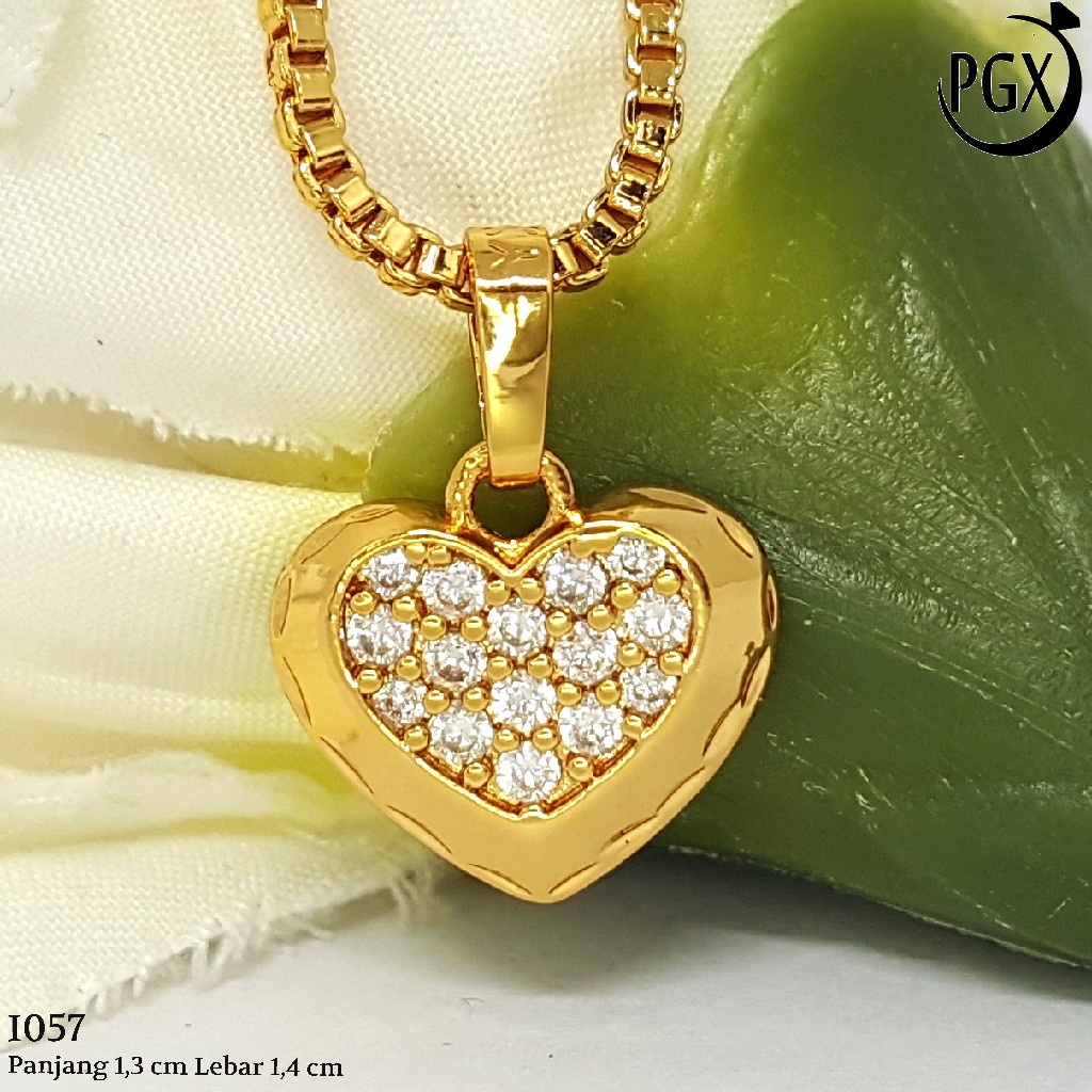 PGX Liontin Kalung Xuping Wanita Aksesoris Fashion Perhiasan Lapis Emas  - I057