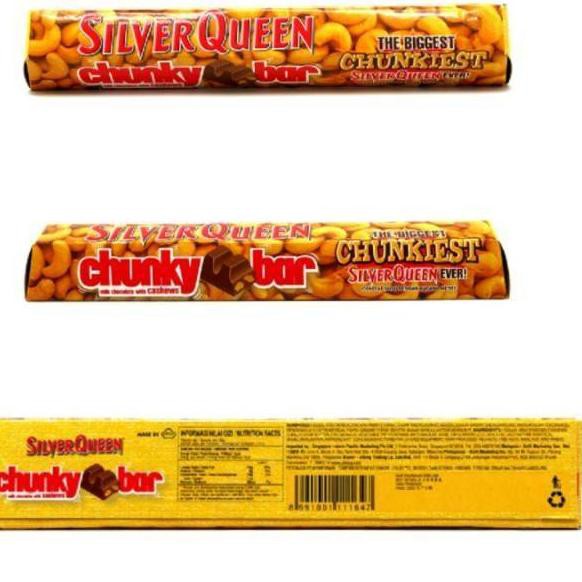 

(SANGAT TERJANGKAU) !!! 198VON Chunky Bar SilverQueen cokelat 100 Gram Varian Mede / Almond