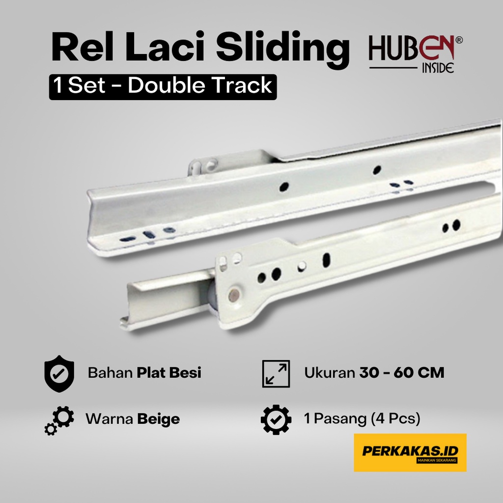 Rel Laci Double Track Sliding Huben 1Set