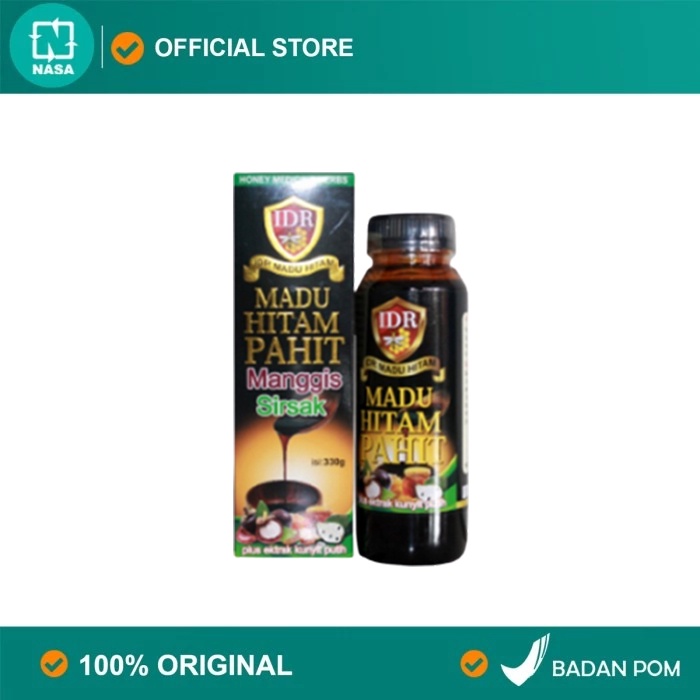 

IDR Madu Hitam Pahit Manggis Sirsak Herbal Alami