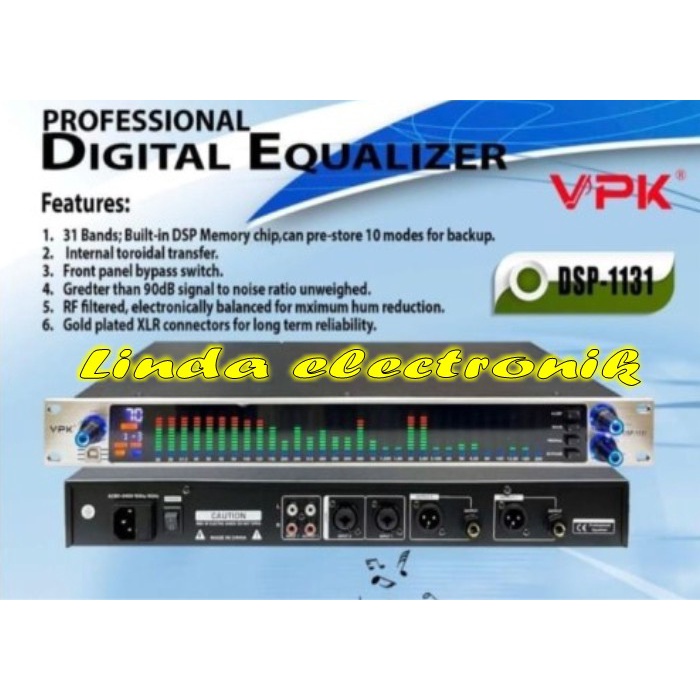 Equaliser Digital vpk dsp 1131 vpk dsp1131 Equalizer VPK DSP 1131