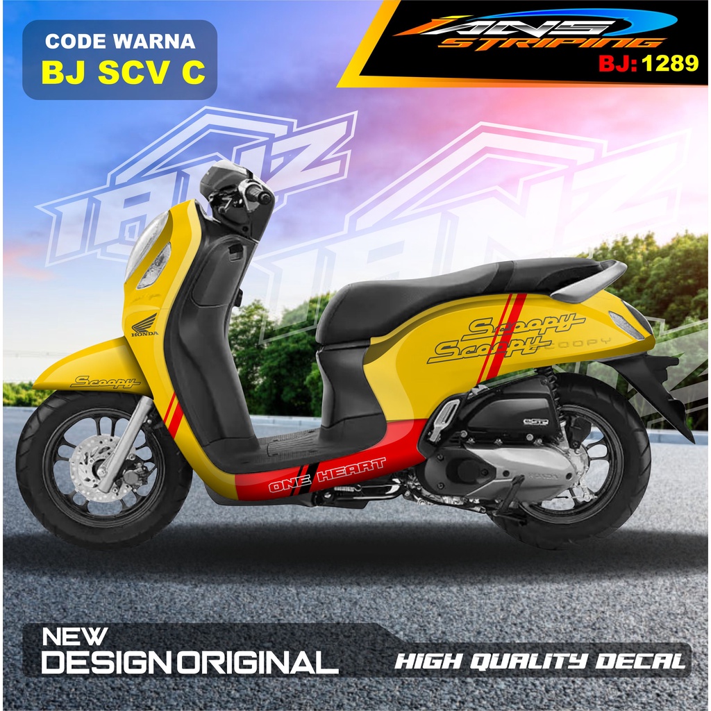 STICKER HONDA SCOOPY FULL BODY / STICKER VARIASI SCOOPY ELEGANT/ STICKER TERBARU