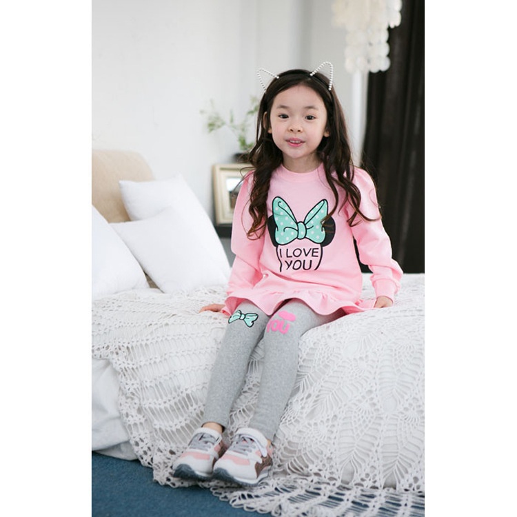 2-8TH BAJU SETELAN ANAK PEREMPUAN KAOS LENGAN PANJANG &amp; CELANA PANJANG LEGGING IMPORT HIGH QUALITY