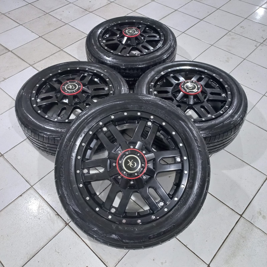 VELG MOBIL BEKAS HSR XO RING 17 PCD 5X114,3 + BAN FALKEN 215 60 R17