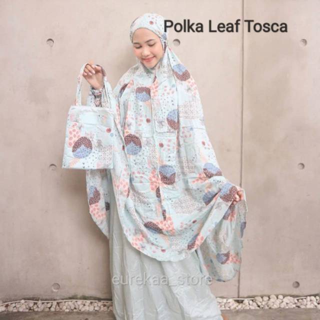 Mukena Polka Leaf Tosca