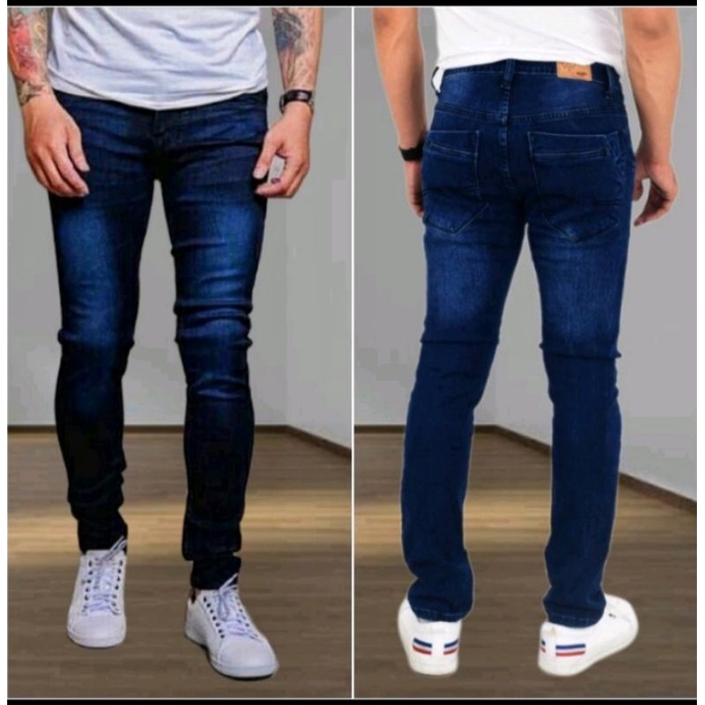 Celana Jeans Panjang Pria Pensil Slimfit Sepan Jens Cowok Distro Dewasa Skinny Melar