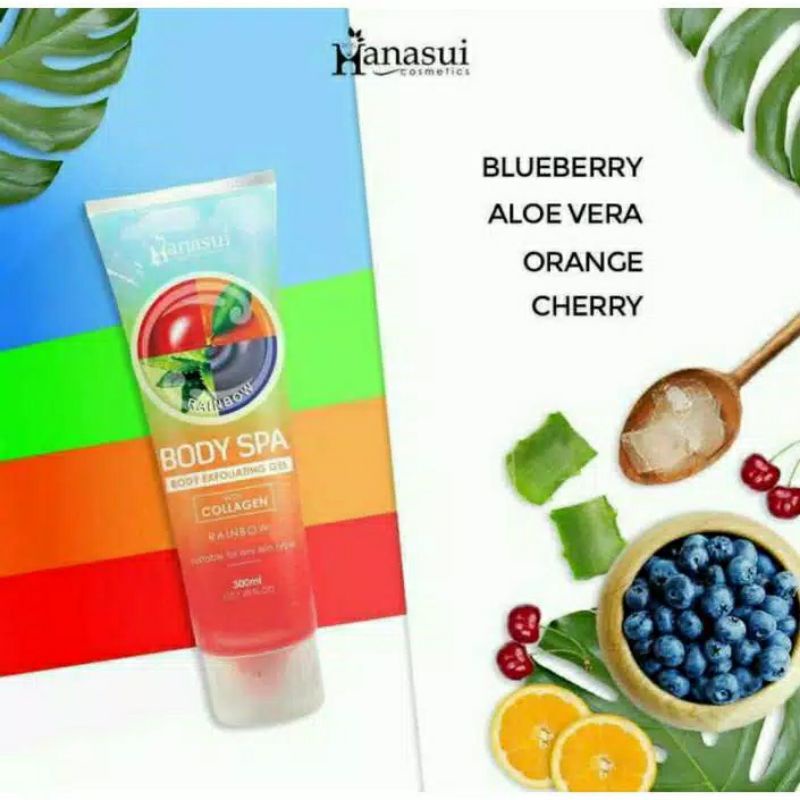 HANASUI Body Exfoliating Gel / gel badan / hanasui body scrub