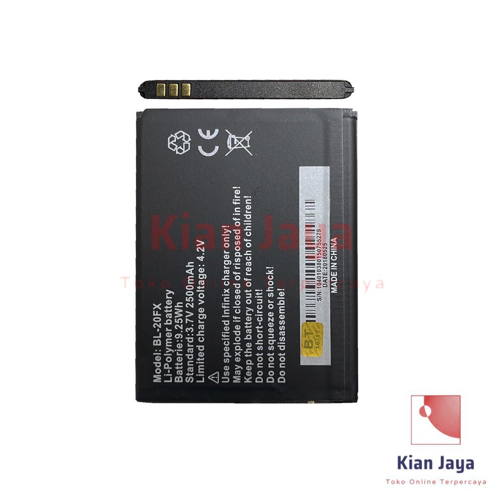 Baterai Infinix Hot / X507 / BL-20FX Batre Batrai Battery Hp BL20FX Original